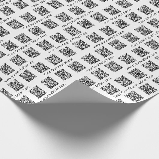 QRコードジェネレーモダンタのビジネス促進 ラッピングペーパー (角)