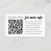 QRコードジェネレーモダンタのミニマリスト 名刺 (正面)