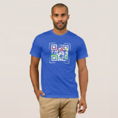 QRコードジャージー短袖Tシャツ Tシャツ (正面フル)