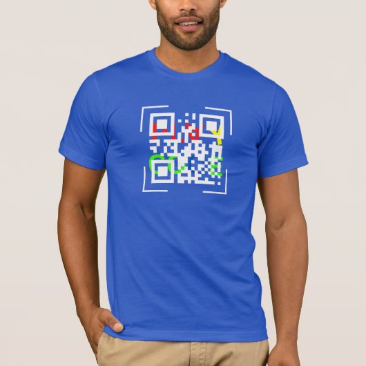QRコードジャージー短袖Tシャツ Tシャツ (正面)