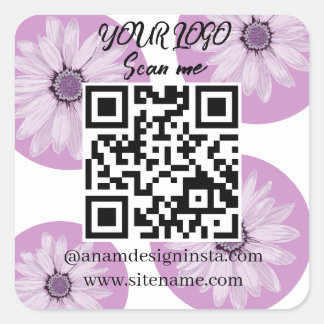 QRコードスキャナステッカー スクエアシール