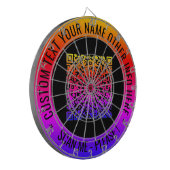 QRコードスキャンおよびカスタム文字DARTボード ダーツボード (正面左)