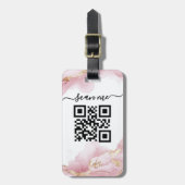 QRコードスキャンする ラゲッジタグ (正面縦)