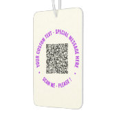 QRコードスキャンとカスタム文字Air Freshener カーエアーフレッシュナー (左)