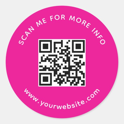 QRコードスキャンの詳細情報プロフェッショナル会社 ラウンドシール (正面)