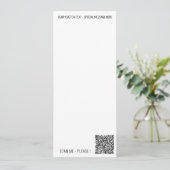 QRコードスキャンカスタムテキストメニュー例 メニュー (スタンド正面)