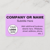 QRコードスキャンロゴ名刺 名刺 (裏面)