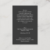 QRコードスキャン可能なバーコモダンードロゴ写真 名刺 (裏面)