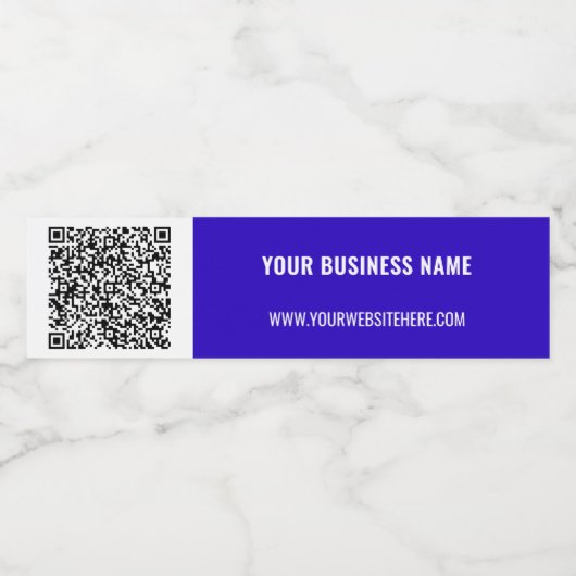 QRコードスキャン情カスタム報文字ウォーターボトルラベル ペットボトルラベル (シングルラベル)