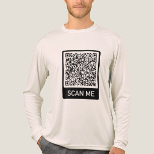 QRコードスキャン情パーソナライズされた報 トライブレンドTシャツ