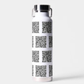 QRコードスキャン情報あなたの色モダン水ボトル ウォーターボトル (正面)