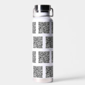 QRコードスキャン情報あなたの色モダン水ボトル ウォーターボトル (背面)