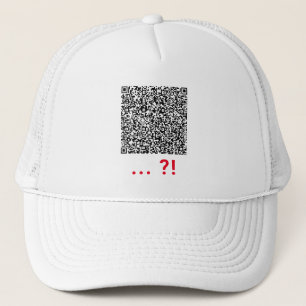QRコードスキャン情報おもしろいPersonalize Trucker Hat キャップ