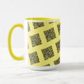 QRコードスキャン情報おもしろマグカップカスタム色 マグカップ (左)