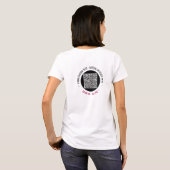 QRコードスキャン情報とカスタム文字Tシャツ Tシャツ (裏面フル)