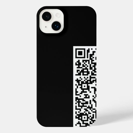 QRコードスキャン情報とカスタム色 iPhoneケース (裏面)