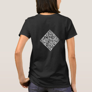 QRコードスキャン情報のカスタマイズTシャツ Tシャツ