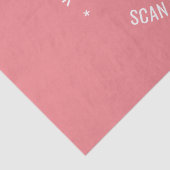 QRコードスキャン情報のカスタム文字ティッシュペーパー 薄葉紙 (詳細)