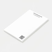 QRコードスキャン情報のカスタム文字付箋 ポストイット (アングル)