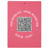 QRコードスキャン情報カスタム文字とカラークリップボード クリップボード (裏面)