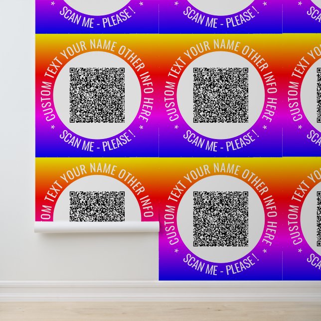QRコードスキャン情報カスタム文字カラフル 壁紙 (アプリケーション)