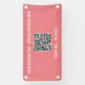 QRコードスキャン情報カスタム文字カラーバナー 横断幕 (縦)