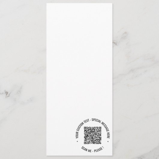 QRコードスキャン情報カスタム文字色コッチメニュー メニュー (正面)