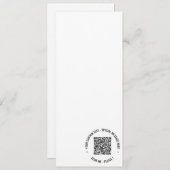 QRコードスキャン情報カスタム文字色コッチメニュー メニュー (正面/裏面)