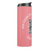 QRコードスキャン情報カスタム文字色パーソナライズされた タンブラー (回転左)