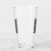 QRコードスキャン情報ガラスパーソナライズされたギフト タンブラーグラス (左)