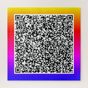 QRコードスキャン情報ジグソーパーソナライズされたパズル ジグソーパズル