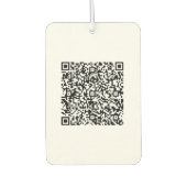 QRコードスキャン情報パーソナライズされたAir Freshener カーエアーフレッシュナー (正面)