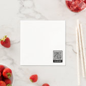 QRコードスキャン情報プロモパーソナライズされたニプキン スタンダードカクテルナプキン (インサイチュ)