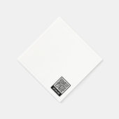 QRコードスキャン情報プロモパーソナライズされたニプキン スタンダードカクテルナプキン (角)