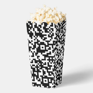 QRコードスキャン情報ポップコーンパーソナライズされたボックス フェイバーボックス