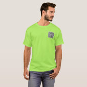 QRコードスキャン情報名WebサイトTシャツギフト Tシャツ (正面フル)