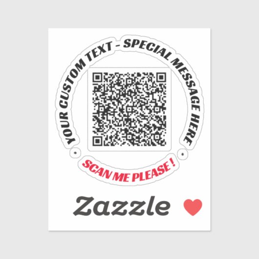 QRコードスキャン情報文字とカラーシール シール (シート)