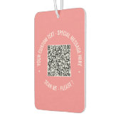 QRコードスキャン情報文字エアフレッシュナー選択カラー カーエアーフレッシュナー (左)