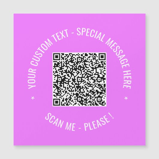 QRコードスキャン情報文字磁気グリーティングカード (正面)