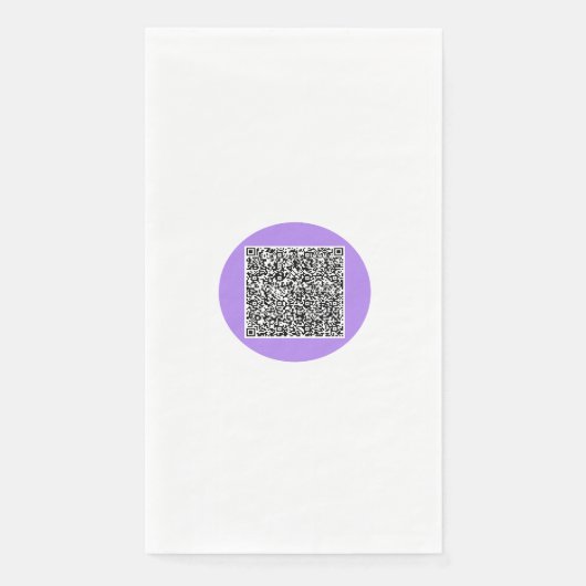 QRコードスキャン情報紙ゲストタオルカスタムの色 (正面)