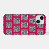 QRコードスキャン情報iPhoneケースのカスタム色 iPhone 15ケース (裏面横)