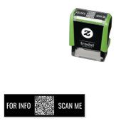 QRコードスキャン文字の色の自動手書きスタンプ セルフインキングスタンプ (インサイチュ)