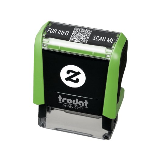 QRコードスキャン文字の色の自動手書きスタンプ セルフインキングスタンプ (商品)