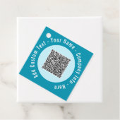 QRコードスキャン文字カスタムとカラーギフトラベル フェイバータグ (インサイチュ)