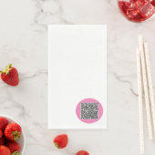 QRコードスキャン紙ゲストタオルカスタムの色 (インサイチュ)