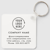 QRコードスキャン |ビジネスロゴのプロモーションキーチェーン キーホルダー (裏面)