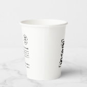 QRコードスキャン |ビジネスロゴプロフェッショナル 紙コップ (右)