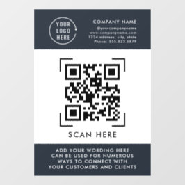 QRコードスキャン|ビジネス ロゴ プロフェッショナル ウィンドウサイン