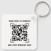 QRコードスキャン |ポッドキャ図解入りの、写真付きのストのプロモーション キーホルダー (裏面)