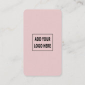 QRコードスキ後を追ャンでUs赤面ピンクに接続 名刺 (裏面)